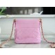 Chanel 23P Mini 22 Bag Small Fortune Bag Pink Lambskin