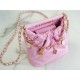 Chanel 23P Mini 22 Bag Small Fortune Bag Pink Lambskin