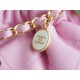 Chanel 23P Mini 22 Bag Small Fortune Bag Pink Lambskin