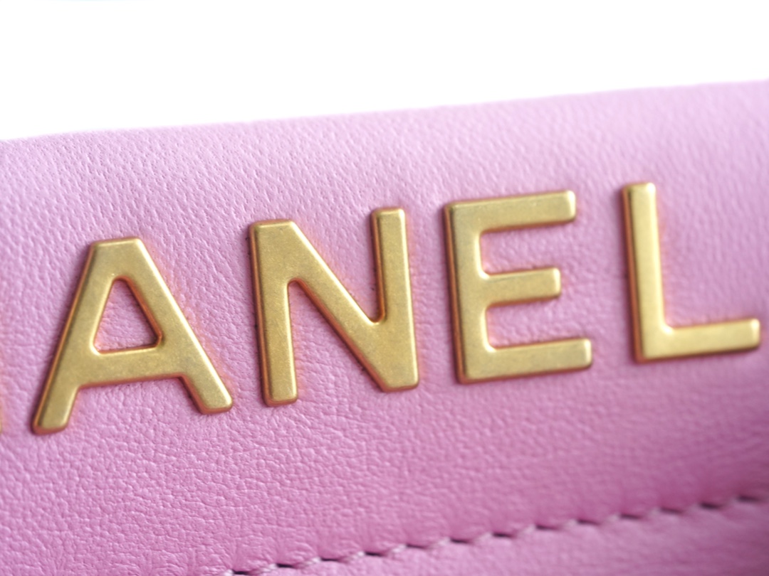 Chanel 23P Mini 22 Bag Small Fortune Bag Pink Lambskin