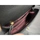 Cocohandle Solid Color Calfskin Handle Black Gold Small  