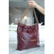 CHANEL 22P Handbag Wine Red Small  