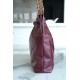 CHANEL 22P Handbag Wine Red Small  