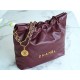 CHANEL 22P Handbag Wine Red Small  