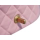 Chanel Metal Ball Square Bag Peach Pink Lambskin  