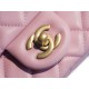 Chanel Metal Ball Square Bag Peach Pink Lambskin  