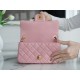 Chanel Metal Ball Square Bag Pink Lambskin  