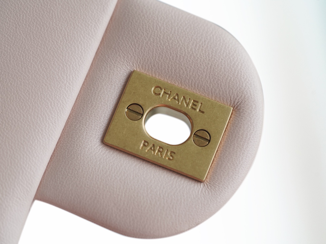 Chanel Metal Ball Square Bag Sakura Pink Lambskin  