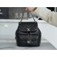 CHANEL 23C New Duma Backpack Black Large  