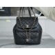 CHANEL 23C New Duma Backpack Black Large  