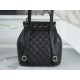 CHANEL 23C New Duma Backpack Black Large  