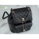 CHANEL 23C New Duma Backpack Black Large  