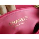 CHANEL 23P Spring/Summer New Heart Adjustable Buckle Square Bag Red Calfskin  