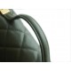 CHANEL 22K Messenger Tofu Bag Large Olive Green Calfskin  