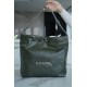 CHANEL 22P Handbag Olive Green Small Calfskin  