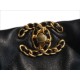 CHANEL 22B 19BAG Tote Black and Gold Small Lambskin  