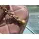 Chanel Metal Ball Square Chunky Bag Dried Rose Pink  