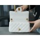 Chanel Metal Ball Square Chunky Bag White Lambskin  