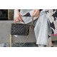 CHANEL 2021 SS Spring/Summer New Handle CF Mini Black and Gold  