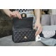 CHANEL 2021 SS Spring/Summer New Handle CF Mini Black and Gold  