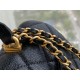 CHANEL 2021 SS Spring/Summer New Handle CF Mini Black and Gold  