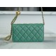 CHANEL 23C Metal Ball Phone Bag Light Green  