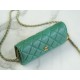 CHANEL 23C Metal Ball Phone Bag Light Green  