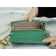 CHANEL 23C Metal Ball Phone Bag Light Green  