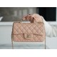 CHANEL 2021 SS Spring/Summer New Handle CF Mini Milk Tea Apricot with Light Gold  