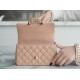 CHANEL 2021 SS Spring/Summer New Handle CF Mini Milk Tea Apricot with Light Gold  