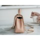 CHANEL 2021 SS Spring/Summer New Handle CF Mini Milk Tea Apricot with Light Gold  