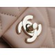 CHANEL 2021 SS Spring/Summer New Handle CF Mini Milk Tea Apricot with Light Gold  