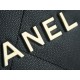 CHANEL 22P Handbag Black and Gold Caviar Leather  