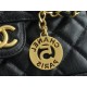 CHANEL 23C Early Spring Resort Series Tianmao Smart Speaker Ball Texture Small Original Caviar Leather  