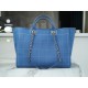 CHANEL 23P Maxi Shopping Bag Blue Calfskin  