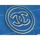 CHANEL 23P Maxi Shopping Bag Blue Calfskin  