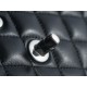 Classic Flap Classic Flap Black and Silver Small Lambskin  