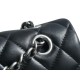 Classic Flap Classic Flap Black and Silver Small Lambskin  