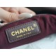 CHANEL Crinkled 22 Handbag Medium Coffee Brown  