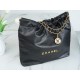 CHANEL Crinkled 22 Handbag Medium Black  