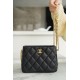 CHANEL 23P Heart Buckle HoBo Bag Textured Grain Calfskin