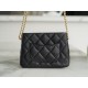 CHANEL 23P Heart Buckle HoBo Bag Textured Grain Calfskin