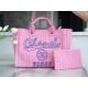 CHANEL 23P Spring/Summer New Maxi Shopping Bag Pink Calfskin  