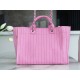 CHANEL 23P Spring/Summer New Maxi Shopping Bag Pink Calfskin  