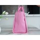 CHANEL 23P Spring/Summer New Maxi Shopping Bag Pink Calfskin  