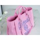 CHANEL 23P Spring/Summer New Maxi Shopping Bag Pink Calfskin  