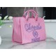 CHANEL 23P Spring/Summer New Maxi Shopping Bag Pink Calfskin  