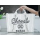 CHANEL 23P Spring/Summer New Maxi Shopping Bag White Calfskin  