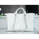 CHANEL 23P Spring/Summer New Maxi Shopping Bag White Calfskin  