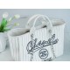 CHANEL 23P Spring/Summer New Maxi Shopping Bag White Calfskin  